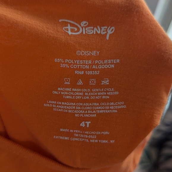 Disney Halloween Too Cute to Spook Girls 4T T Shirt - Picture 4 of 4